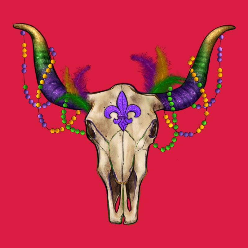 Mardi Gras Bullskull Premium Hoodie by RanaPortraitStore | Teevron