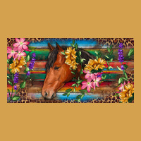 Brown Horse With Flowers And Leopard Urban Hoodie | Teevron