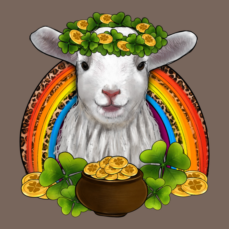 St Patricks Day Baby Sheep Shamrocks Gold Rainbow Premium Hoodie by RanaPortraitStore | Teevron