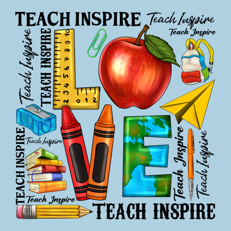Teach Love Inspire Teacher Premium Hoodie by texasbilliewilder | Teevron