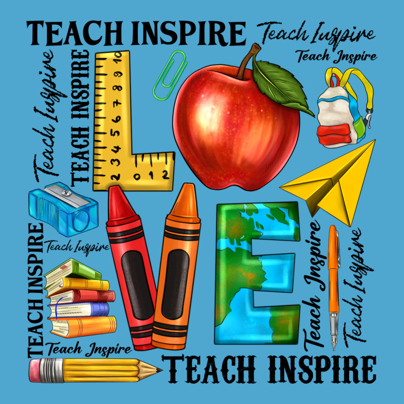 Teach Love Inspire Teacher Premium Hoodie by texasbilliewilder | Teevron