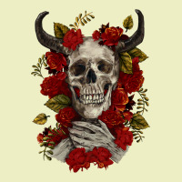 Bull Human Skull With Roses Urban Hoodie | Teevron