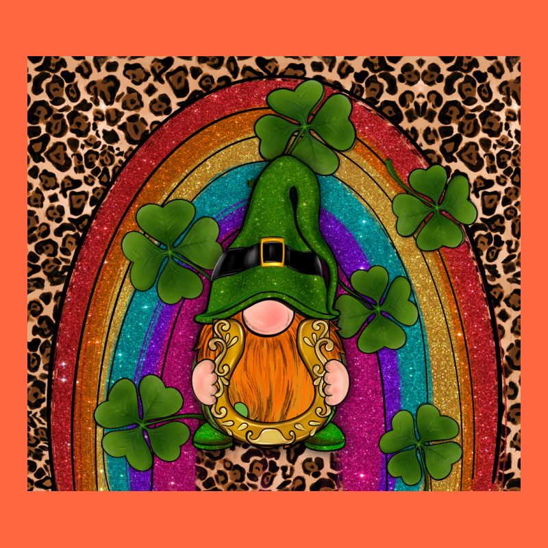 St Patricks Day Gnomes Shamrock Rainwow Premium Hoodie by RanaPortraitStore | Teevron