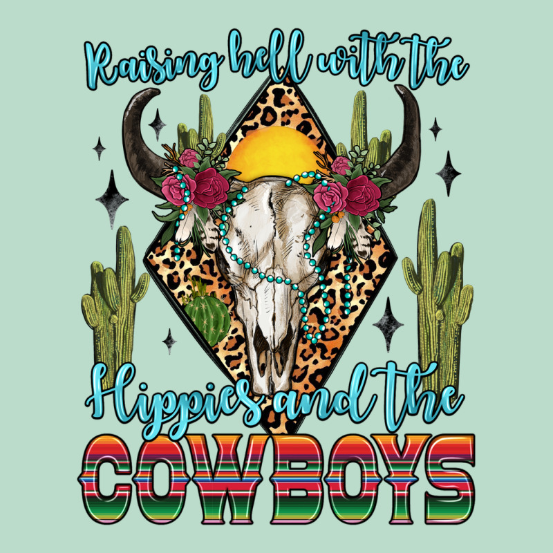 Raising Hell With The Hippies And The Cowboys Premium Hoodie by Zillion Design Studio | Teevron