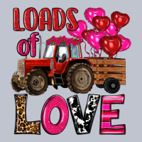 Valentine's Day Loads Of Love Tractor With Pin Heart Balloons Premium Hoodie | Teevron