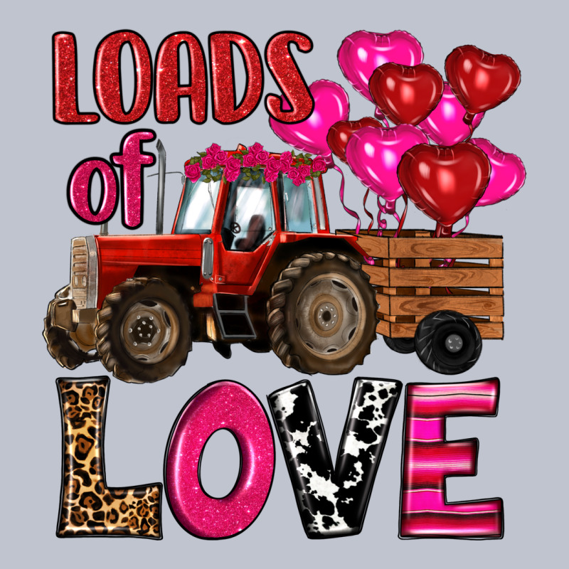 Valentine's Day Loads Of Love Tractor With Pin Heart Balloons Premium Hoodie by RanaPortraitStore | Teevron