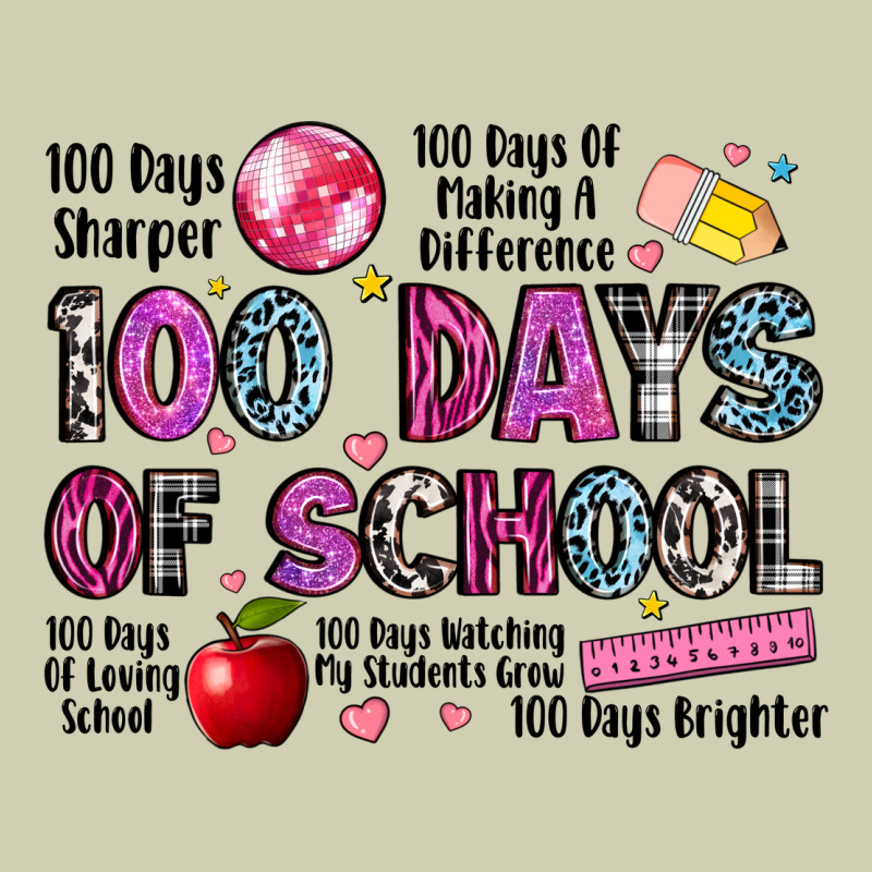100 Days Of School Heavy Core Tee by LillyAllenDesigns | Teevron