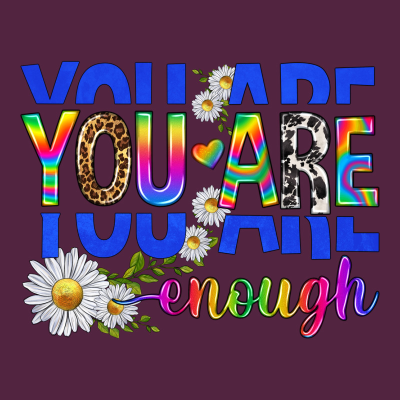 You Are Enough With Daisies Urban Hoodie by texasbilliewilder | Teevron