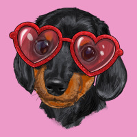 Dachshund With Love Glasses Urban Hoodie | Teevron
