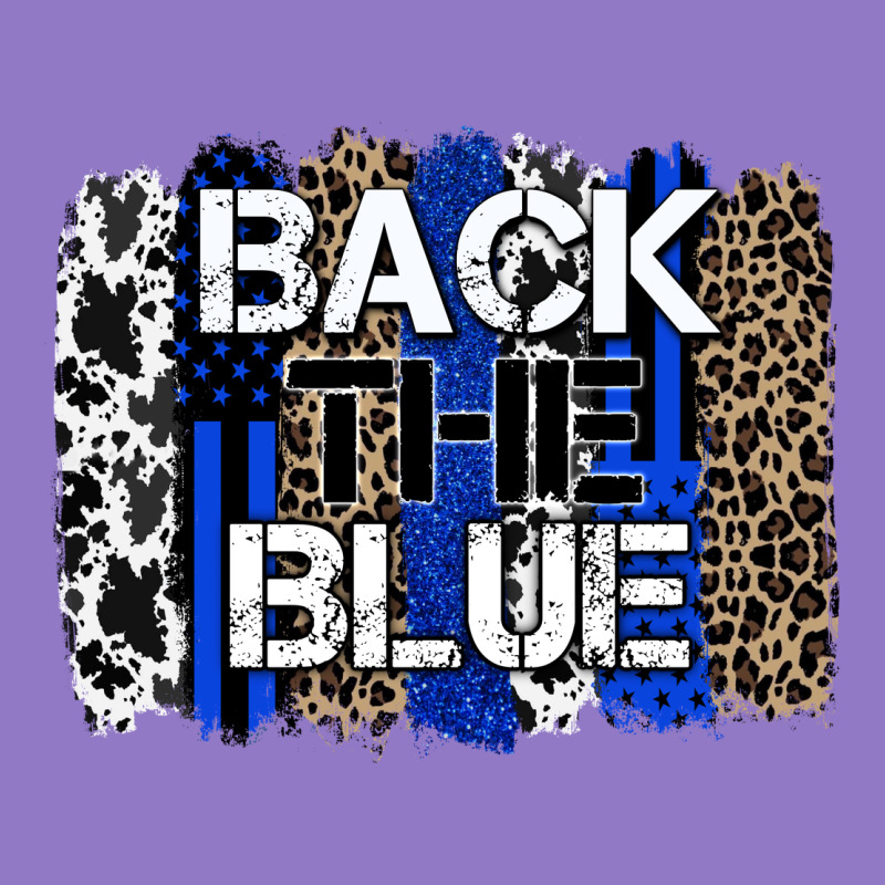 Back The Blue Brushstroke Urban Hoodie by Zillion Design Studio | Teevron