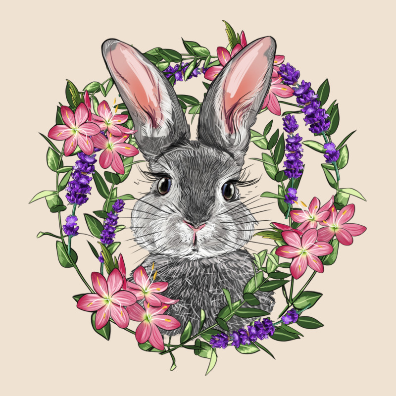 Easter Bunny With Floral Wreath Urban Hoodie by RanaPortraitStore | Teevron
