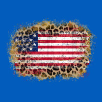America Leopard Glitter Flag Urban Hoodie | Teevron