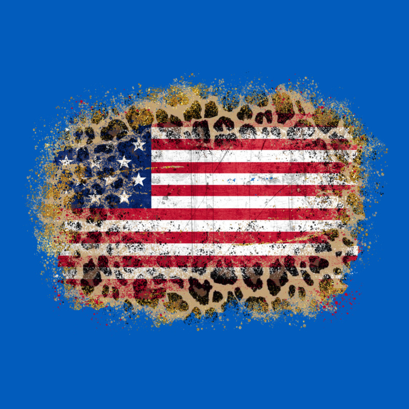 America Leopard Glitter Flag Urban Hoodie by Zillion Design Studio | Teevron