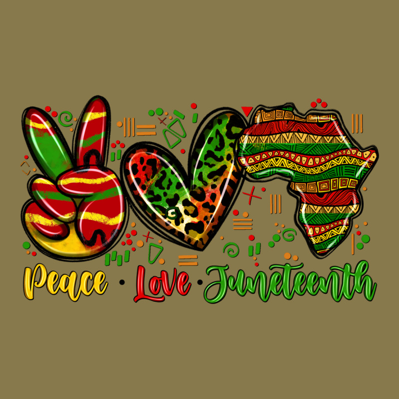 Peace Love Juneteenth Premium Hoodie by Zillion Design Studio | Teevron