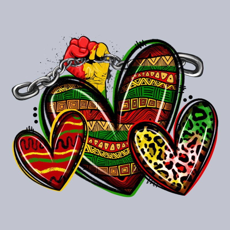 Juneteenth Hearts Premium Hoodie by Zillion Design Studio | Teevron