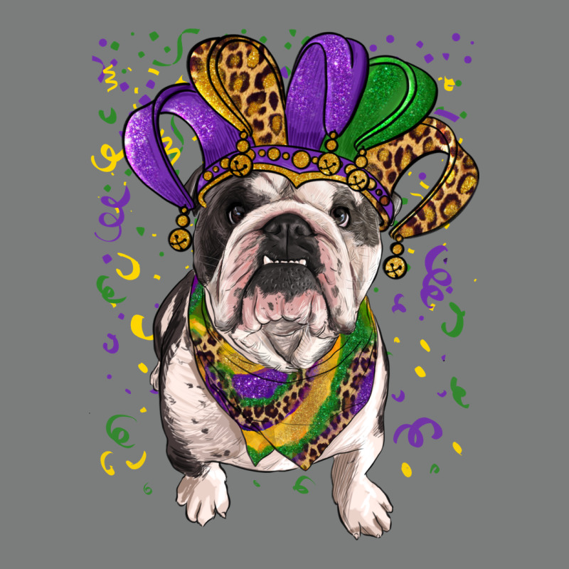 Mardi Gras Hat  English Bulldog Premium Hoodie by RanaPortraitStore | Teevron