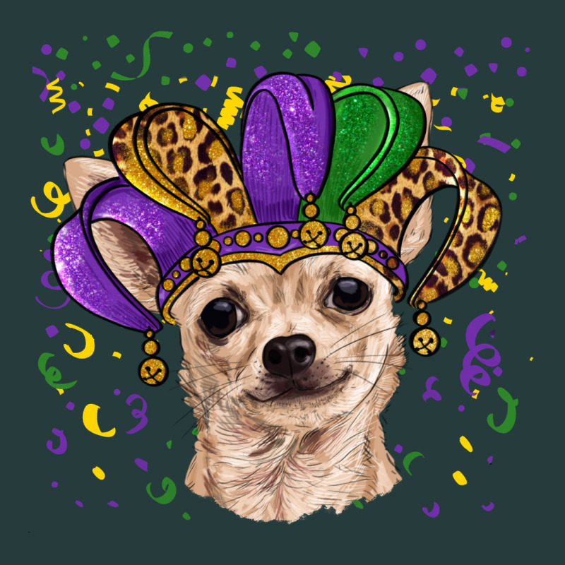 Mardi Gras Hat Chihuahua Premium Hoodie by RanaPortraitStore | Teevron