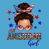 All American Girl Messy Bun Premium Hoodie | Teevron