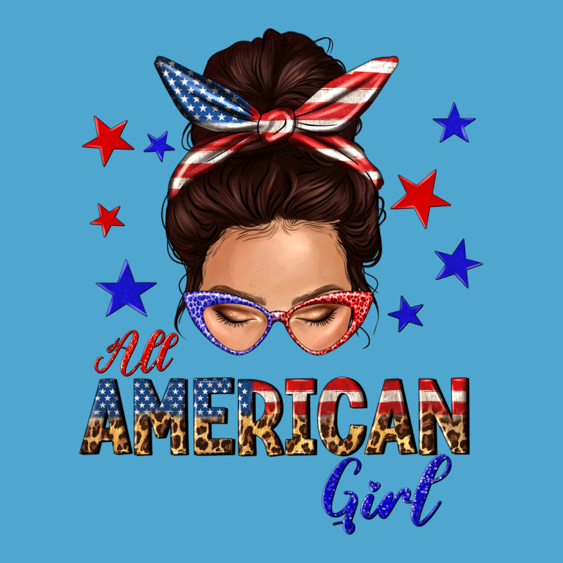 All American Girl Messy Bun Premium Hoodie by texasbilliewilder | Teevron