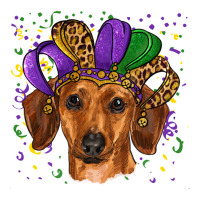 mardi gras hat dachshund | Teevron