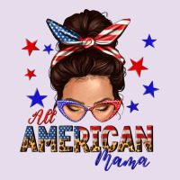 All American Mama Messy Bun Premium Hoodie | Teevron