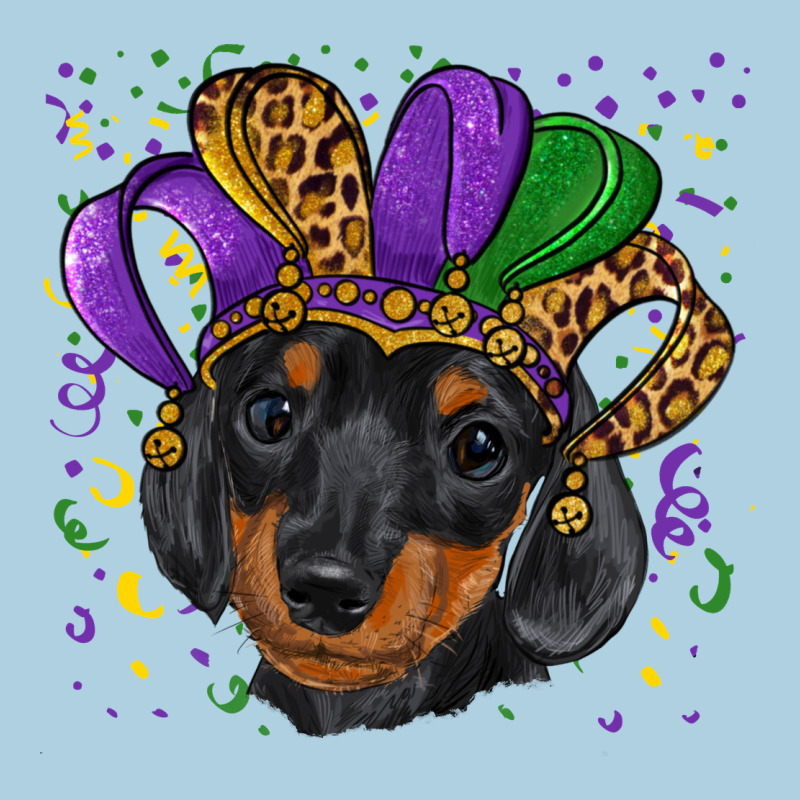 Mardi Gras Hat Dachshund Puppy Premium Hoodie by RanaPortraitStore | Teevron