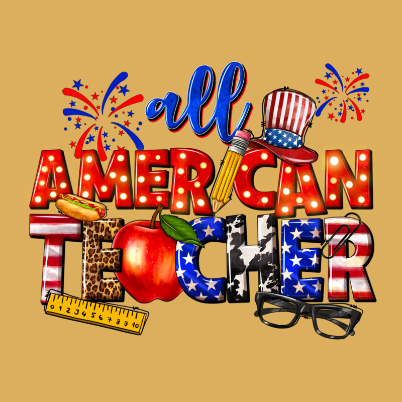 All American Teacher Premium Hoodie by texasbilliewilder | Teevron