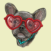 French Bulldog With Love Glasses Urban Hoodie | Teevron