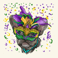 Mardi Gras Mask French Bulldog Premium Hoodie | Teevron