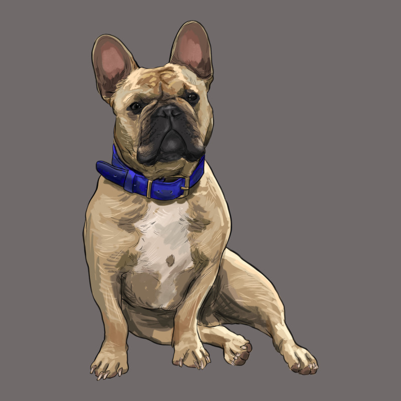 French Bulldog With Royal Blue Urban Hoodie by RanaPortraitStore | Teevron
