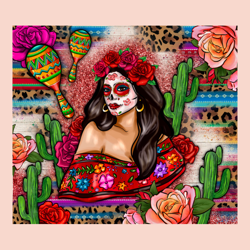 Mexico Girl Serape Urban Hoodie by Zillion Design Studio | Teevron