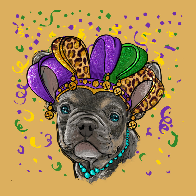 Mardi Gras French Bulldog Premium Hoodie by RanaPortraitStore | Teevron