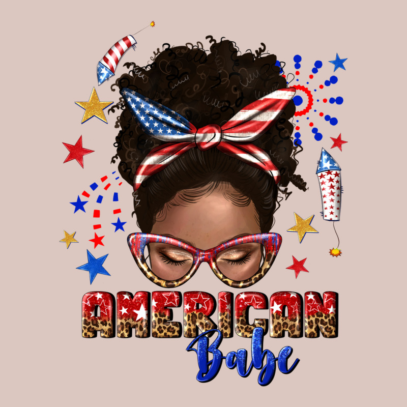 American Babe Afro Messy Bun Premium Hoodie by texasbilliewilder | Teevron
