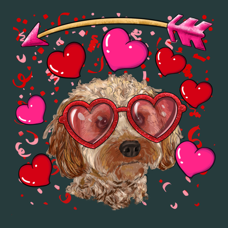 Valentine's Day Cockapoo Premium Hoodie by RanaPortraitStore | Teevron