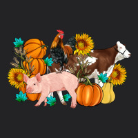 Farm Life Fall Pig Cow Rooster Vintage Tee | Teevron