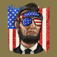 American Flag With Lincoln Premium Hoodie | Teevron