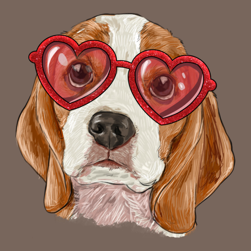 Beagle With Love Glasses Premium Hoodie by RanaPortraitStore | Teevron