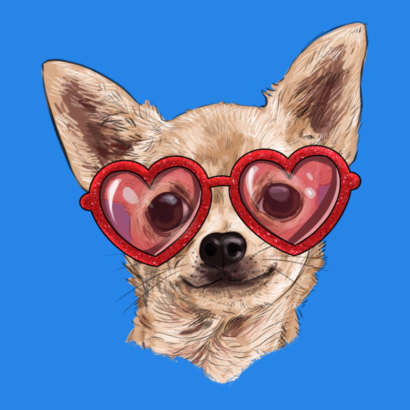 Chihuahua Dog With Love Glasses Premium Hoodie by RanaPortraitStore | Teevron