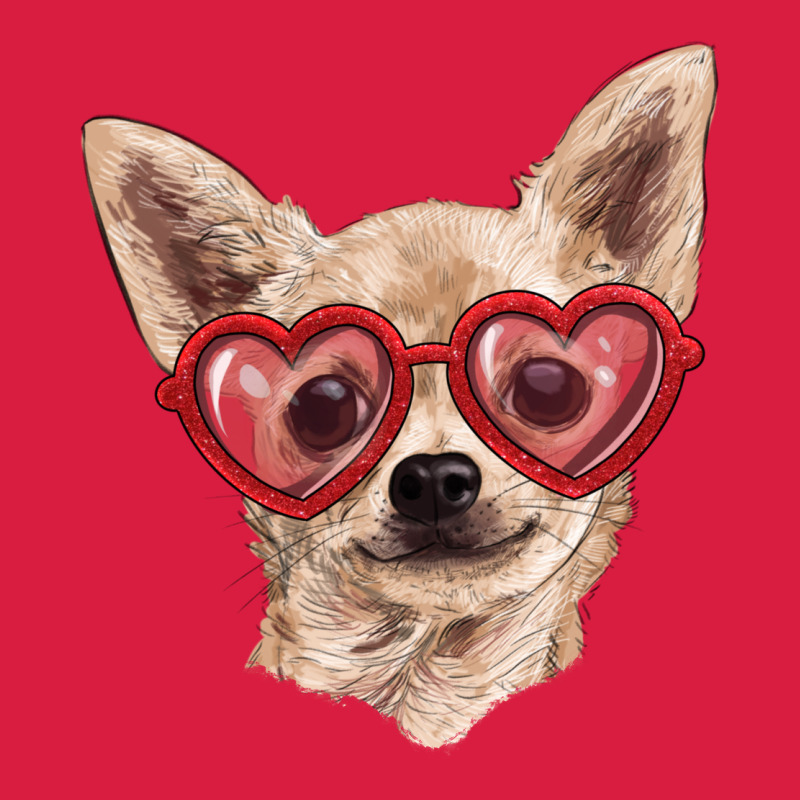 Chihuahua Dog With Love Glasses Premium Hoodie by RanaPortraitStore | Teevron