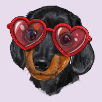 Dachshund With Love Glasses Premium Hoodie | Teevron