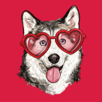 Husky With Love Glasses Premium Hoodie | Teevron