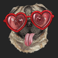 Pug With Love Glasses Premium Hoodie | Teevron