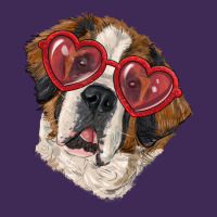 Saint Bernard With Love Glasses Premium Hoodie | Teevron