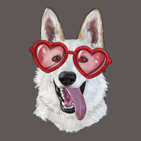 White Shepherd With Love Glasses Premium Hoodie | Teevron