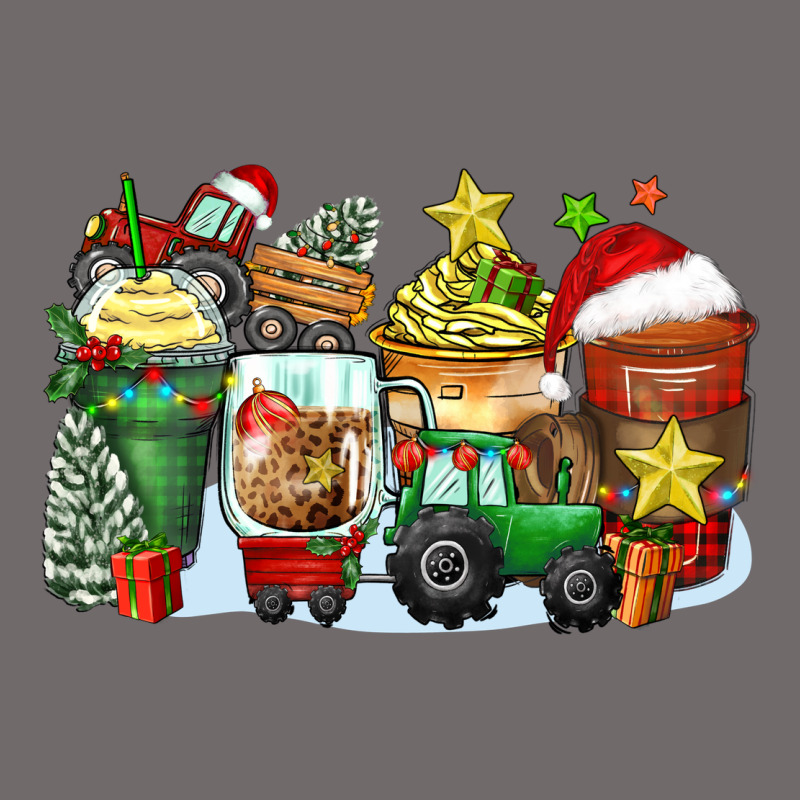 Christmas Tractor Coffee Cups Urban Hoodie by Zillion Design Studio | Teevron