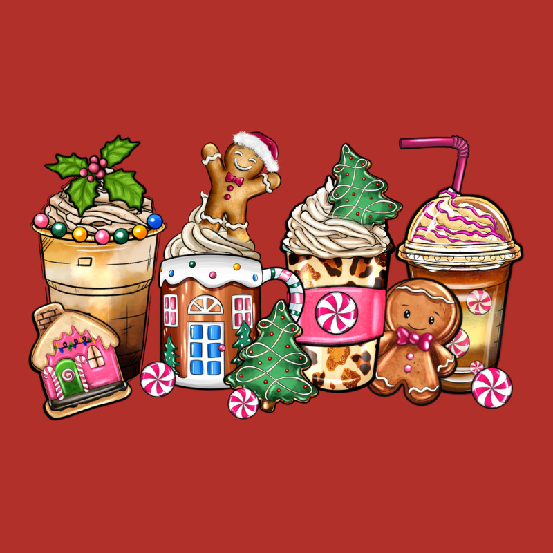 Pink Gingerbread Coffee Cups Premium Hoodie by Zillion Design Studio | Teevron