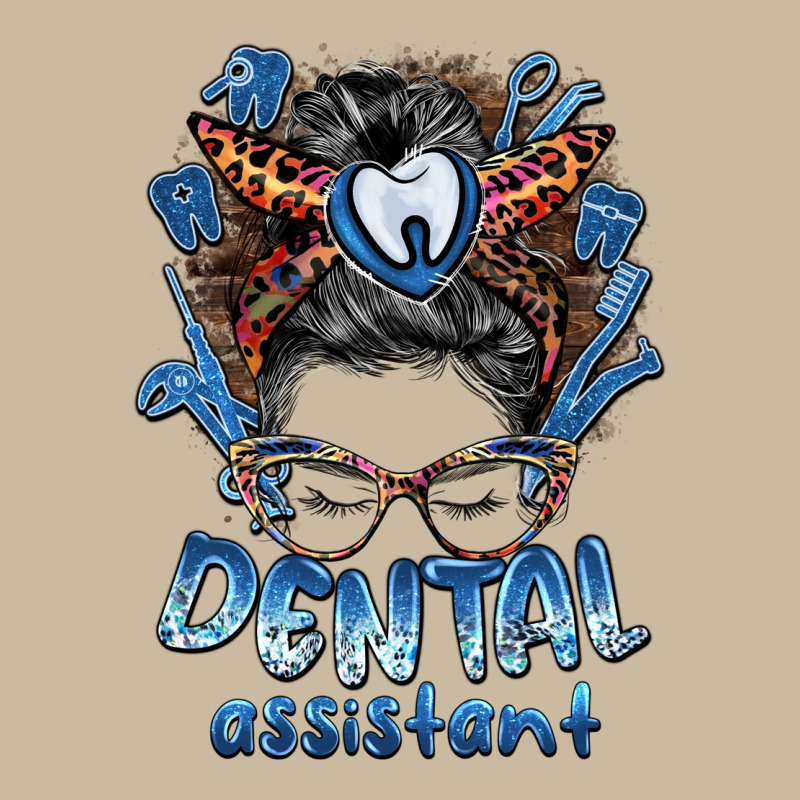 Dental Assistant Messy Bun Long Sleeve Tee by BarkalooDesign | Teevron