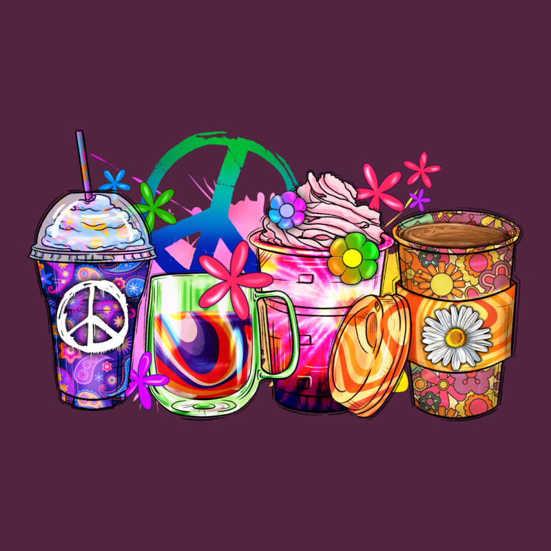 Hippie Coffee Cups Urban Hoodie by Zillion Design Studio | Teevron