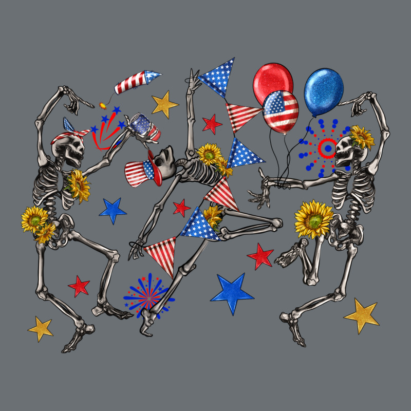 Fourth Of July Dancing Skeleton Premium Hoodie by texasbilliewilder | Teevron