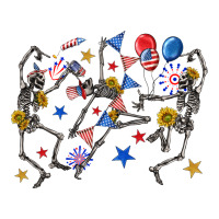 fourth of july dancing skeleton | Teevron